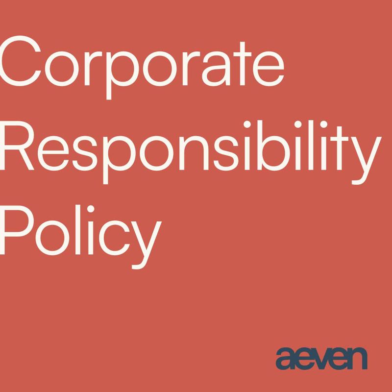 Corporate Responsibility Policy forside