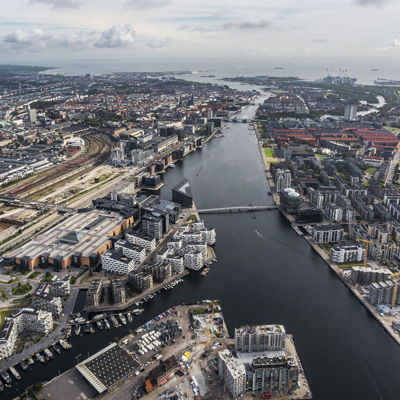 Aerial view of Copenhagen